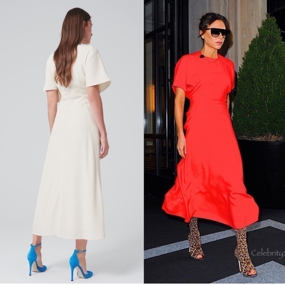 Victoria Beckham Batwing Midi Dress - Picture 4 of 16